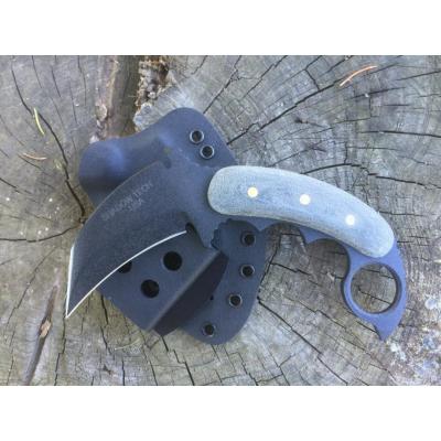 Couteau Karambit Shadow Tech Combat Lame Carbon 1095 Manche Micarta Etui Kydex Made In USA STK062 - Free SHipping