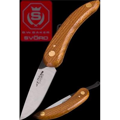 Couteau PIEMONTAIS MANCHE BOIS SV132 de NOUVELLE ZELAND Carbone SVORD "PEASANT" - LIVRAISON GRATUITE