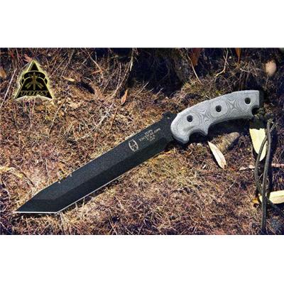 Couteau Tactical Tops Anaconda Woodmaster Lame Carbone 1095 Tops Knives Manche Micarta Made In USA TPAN9 - Free Shipping