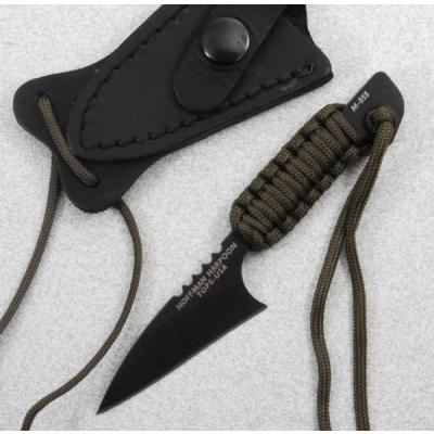 Couteau Tops Mini Hoffman Harpoon Acier Carbone 1095 Manche Paracorde Etui Cuir Made In USA TPHOFHARMINI - Free Shipping