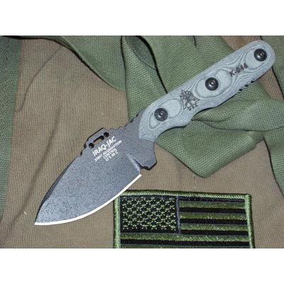 Couteau Tops Iraq-Jac Acier Carbone 1095 Manche Micarta Etui Kydex Made In USA TPJAC01 - Free Shipping