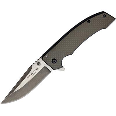 Couteau Winchester A/O Manche G-10/Fibre Carbone WN14097 - Livraison Gratuite