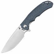 ATZ1702MBUS ArtisanCutlery Tradition V2 | Couteau Pliant Lame Drop Point Acier S35VN Manche G10 Bleu - Livraison Gratuite