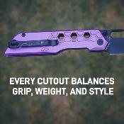 ATZ1878PBVT ArtisanCutlery Beest  Purple – Couteau Pliant Lame Acier AR-RPM9 Drop Point Black Manche Aluminium Violet – Livraison Gratuite