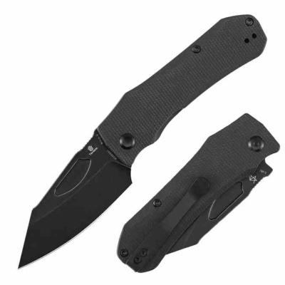 B1058A1 Couteau TENABLE Loki Lame Acier Nitro-V Blackwash Manche Micarta Noir Liner Lock - Livraison Gratuite