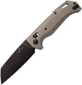 AC2200ALDEB Bear OPS Katakt III - Couteau Automatique Lame Wharncliffe Acier M390 Manche Flat Dark Earth USA - Livraison Gratuite