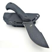 BNB12233P Couteau de Survie BucknBear Dark Piranha Lame Acier D2 Etui Kydex - Livraison Gratuite