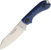 BRAD3SF113 Couteau Bradford Guardian 3 Sheepsfoot 3D  Lame Acier N690 Manche G10 Black/Blue Étui Cuir  USA | Livraison Gratuite