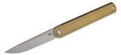 BTKT2502B  Bestech Ink – Couteau Pliant Gentleman Front Flipper | Lame Drop Point MagnaCut | Manche Titane Bronze - Livraison Gratuite