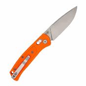 CBTSCTGRORB CobraTec EDC Scout | Lame Drop Point Acier VG-10 | Manche Grivory Orange | Crossbar Lock - Livraison Gratuite