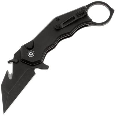 CIVC240182 Couteau Pliant Civivi Amaroq Lame Acier Nitro-V Manche Aluminium Noir Button Lock - Livraison Gratuite