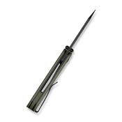 CIVC240551 Couteau CIVIVI Crabby Lame Sheepsfoot Acier 14C28N - Manche G10 Vert OD - Liner Lock Pivot Roulements à Billes - Livraison Gratuite