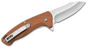 CM19479 Camillus Arvo – Couteau Pliant A/O Lame Drop Point Acier 420 Manche Micarta Lin Beige - Livraison Gratuite