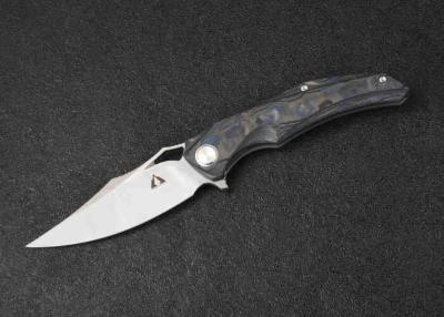 CMB02R Couteau CMB Made Knives Prowler Titanium/FCarbone Lame M390 IKBS - Livraison Gratuite