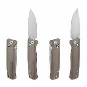 CMB17G CMB Braveman Bronze | Couteau Lame Drop Point Acier CPM-S35VN Satin | Manche Titanium Axis Lock - Livraison Gratuite