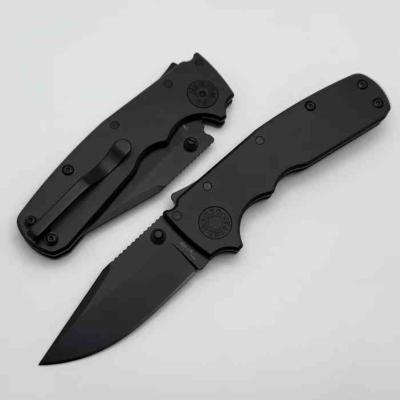 DEM19229 Demko Shark Cub | Couteau Pliant | Lame Acier CPM 20CV DLC | Manche Aluminium Noir | Shark Lock - Livraison Gratuite