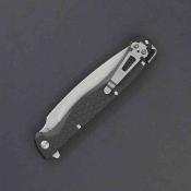 DGRPRFBKSW Daggerr Pero DL – Couteau Pliant Liner Lock | Lame Spear Point 8Cr14MoV Stonewash | Manche FRN Noir - Livraison Gratuite
