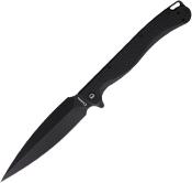 DGRVDFBKBW Couteau Daggerr Vendetta Lame Dagger Acier 8Cr13MoV Manche FRN Noir Liner Lock - Livraison Gratuite