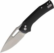 DTK4542GB Dreamtech Button Linerlock Couteau Lame Acier D2 Bead Blast Manche G10 Black Extended Tang - Livraison Gratuite