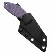 G016A1 Kansept Siafu Fixed Blade | Couteau Lame Wharncliffe Acier D2 Black | Manche Purple Micarta Housse Kydex - Livraison Gratuite 