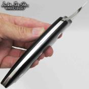 GH5074 Gil Hibben Legacy Ulu | Lame Acier 5Cr15 | Manche Pakkawood Noir | Housse Cuir - Livraison Gratuite