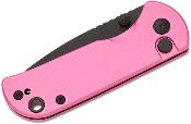 J1934BPK Couteau CJRB Mica Pink Alu Lame Acier AR-RPM9 Black Button Lock IKBS - Livraison Gratuite