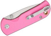 J1934PK Couteau CJRB Mica Pink Alu Lame Acier AR-RPM9 Satin Button Lock IKBS - Livraison Gratuite