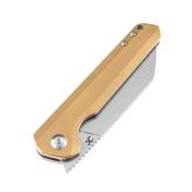 K1028C1 Couteau Kansept Bulldozer Brass Lame Acier S35VN IKBS - Livraison Gratuite