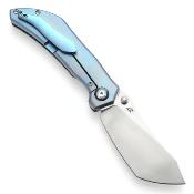K1079A1 Kansept Tipper Couteau Pliant Frame Lock en Titane Bleu Lame CPM S35VN - Livraison Gratuite