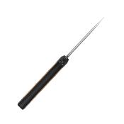 KI1063A4 Couteau Kizer Smolt Lame Drop Point Acier D2 Manche G10 Noir avec Inlays Ultem Etui Kydex - Livraison Gratuite