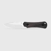 KI1122A4 Couteau Kizer Bone | Lame Acier AEB-L Stonewash | Manche Wood | Housse Kydex - Livraison Gratuite