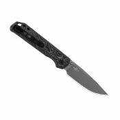 KIV34582BDA2 Couteau Kizer Begleiter 2.9 | Lame Acier BD1N Gray PVD | Manche Micarta Vortex Noir et Blanc | Livraison Gratuite