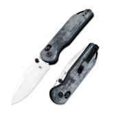 KIV3549A2 Couteau Kizer Assassin Denim Lame Acier Nitro V Black - Livraison Gratuite