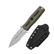 KIZXFB01A4 Couteau Kizer Norcross Olive Green Lame Spear Point Acier Nitro-V Manche G10 Housse Kydex - Livraison Gratuite