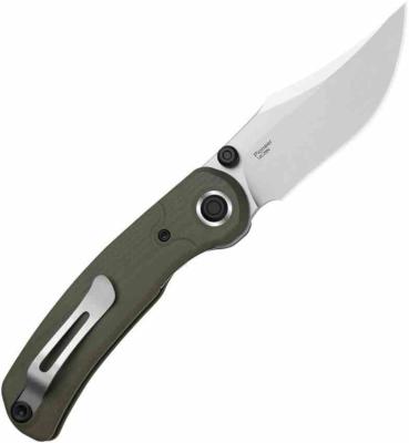 KIZXFK03M2 Couteau Kizer Pioneer ZX | Lame Acier 14C28N Satin Manche G10 Green Linerlock | Livraison Gratuite