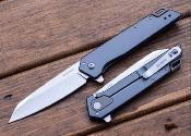 KS1441 Couteau Kershaw Misdirect XL | Lame Acier 4Cr14 Reverse Tanto Stonewash | Manche Gray Stainless Steel | Frame Lock | Livraison Gratuite