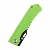 KT1041A1 Kansept Reedus Green – Couteau Pliant Lame Acier CPM&#8209;154 Black Clip Point, Manche Vert G10, Liner Lock – Livraison Gratuite