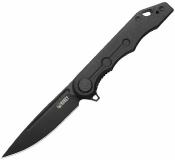 KUB312P Kubey Mizo - Flipper Lame Drop Point Acier 14C28N Manche G10 Noir Liner Lock IKBS - Livraison Gratuite