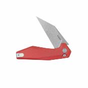 KUB393D Couteau Pliant Kubey Fenrir Wharncliffe Acier 14C28N G-10 Red IKBS - Livraison Gratuite