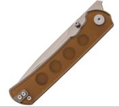 MAXMM302C Couteau Maxace Peregrine S Lame Drop Point Acier 10Cr15CoMoV Manche PEI Jaune - Livraison Gratuite