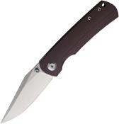 MBKMOGBR Monterey Bay Knives Mini Old Guard Brown – Couteau EDC Clip Point Lame Sandvik 14C28N G-10 Liner Lock - Livraison Gratuite