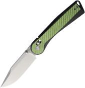 MK0041CFGN Couteau Pliant Rapax Trek Lame Acier VG-10 Manche G10 Noir Carbone Vert Crossbar Lock - Livraison Gratuite