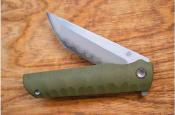 NMB2411GR North Mountain Blade - Couteau Kick Stop Chop Plus Lame Acier SLD Magic Tanto Manche G10 Vert Sculpté - Livraison Gratuite