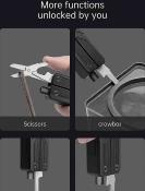 NTL20213 Outils multifonctions 17-en-1 NexTool Gemini Electric Multi Tool Manche Acier Noir - Livraison Gratuite