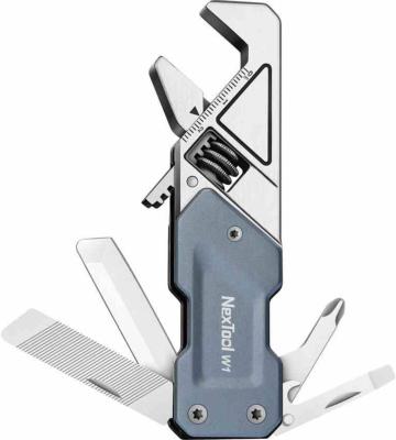NTL20270 Outils multifonctions 6-en-1 NexTool W1 Adjustable Wrench Manche Aluminium Bleu - Livraison Gratuite