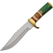 PA203470 Poignard de Chasse Forest Green Lame Acier Inox Etui Cuir - Livraison Gratuite