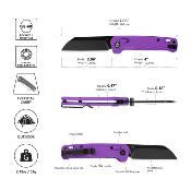 QS130GLE2 Couteau QSP Penguin Sheepfoot Lame Acier 14C28N Manche FRN Sécurité Glyde Lock - Livraison Gratuite