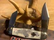 RR2487 Rough Rider Swell Center Appaloosa – Couteau pliant 2 lame acier 440 satin clip & spey, manche Os Boite Collector - Livraison Gratuite