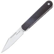 RS8022B Couteau Real Steel Barlow RB-5 Black Clip Point Lame Acier N690 - Livraison Gratuite