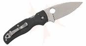 SC229SBK Spyderco Shaman – Couteau pliant Compression Lock Lame Acier CTS BD1N Crantée Manche FRN Noir Made USA - Livraison Gratuite